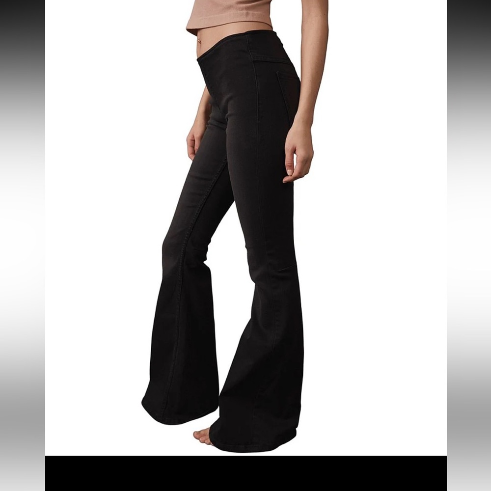 Free People flared stretch pull on jeans